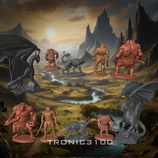 Legends of Andor Monsters: Miniature Pack for Tabletop games
