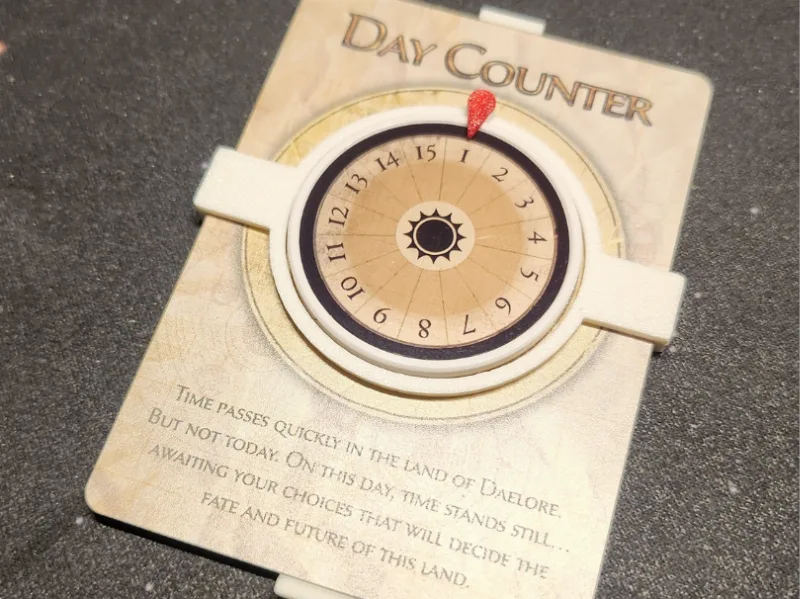 Too Many Bones Day Counter Holder