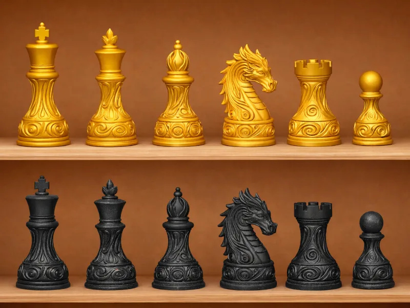 Mythical chess set