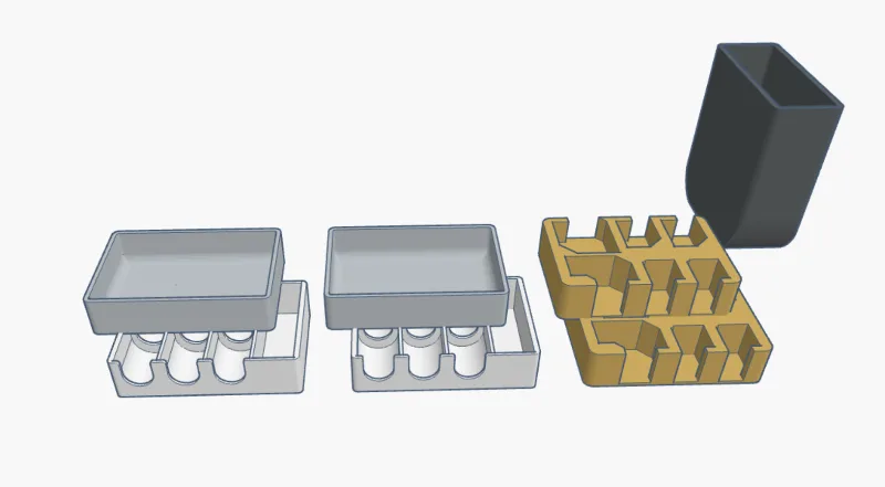 Vantage board game - box trays and card frame