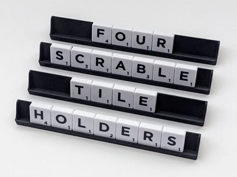 Scrabble Tile Game Holders V2