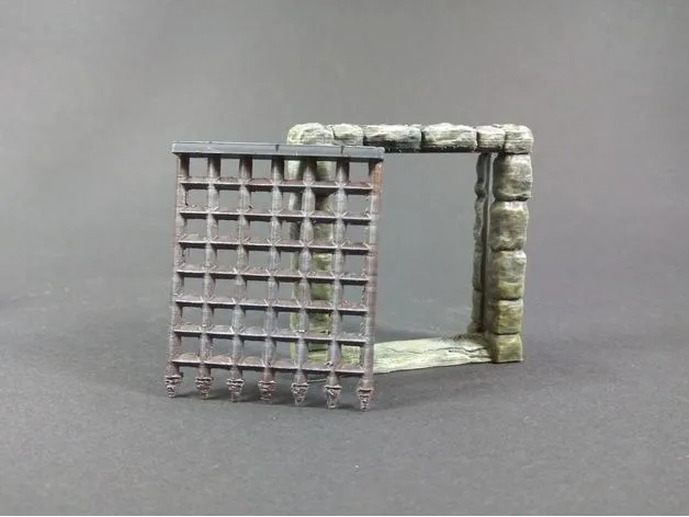Portcullis doors for Descent: Journeys in the Dark 2ed boardgame