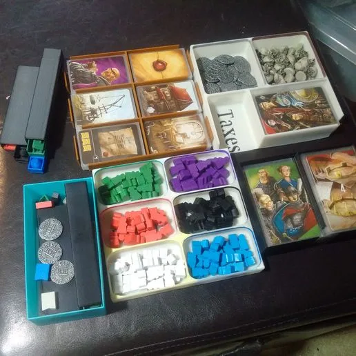 Paladins of the West Kingdom + City of Crowns Combined Storage/Organizer Solution