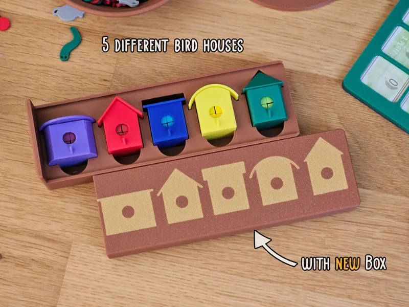 Bird Houses for Player Token in Box, e.g. Wingspan