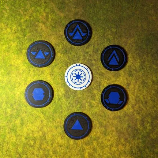Star Wars Legion: Republic Order Tokens STL