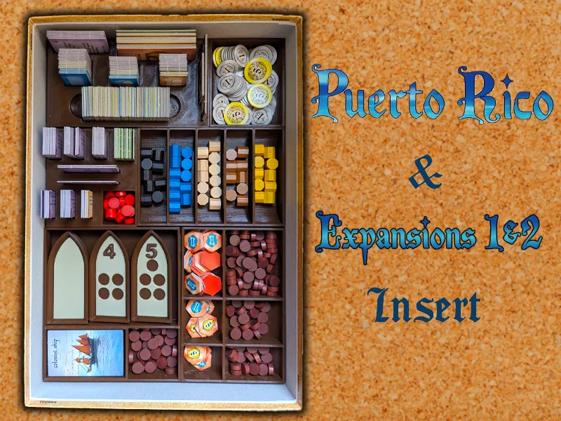 Puerto Rico + Expansions 1 & 2 (and optionally Buccaneer) Insert