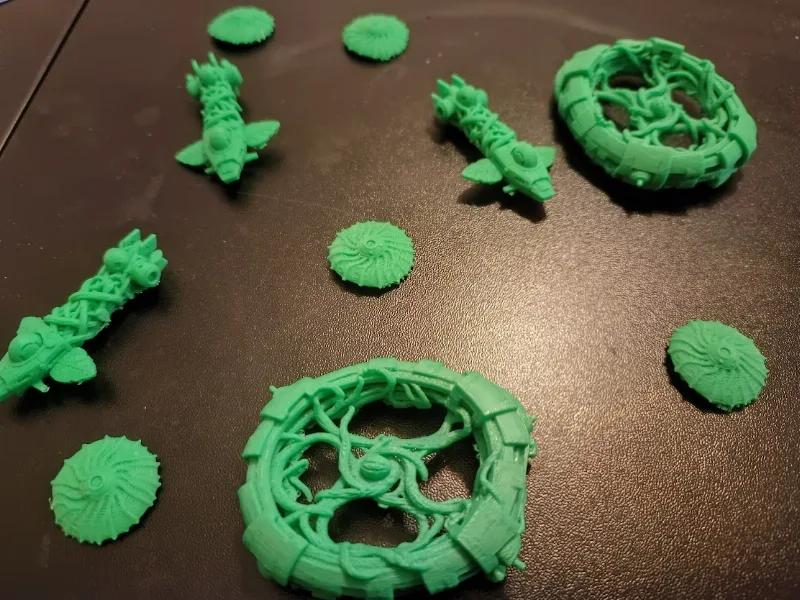 Last Light Spaceships - Green theme