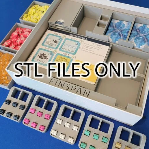 Finspan insert / organizer with individual player trays