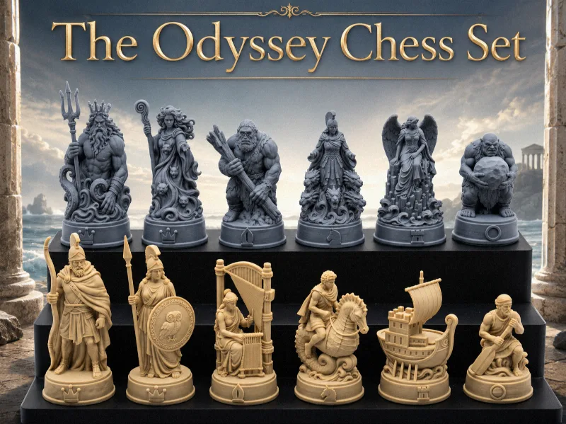 The Odyssey Chess Set – Mythological Chess Pieces