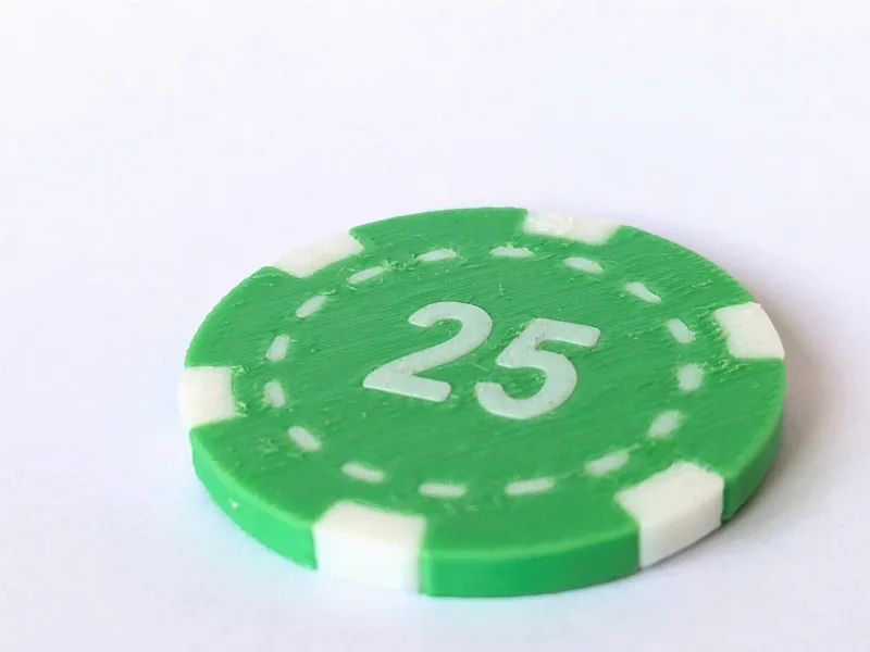 25 chip for poker game 39mm