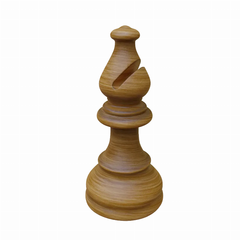 Bishop Chess Piece detailed