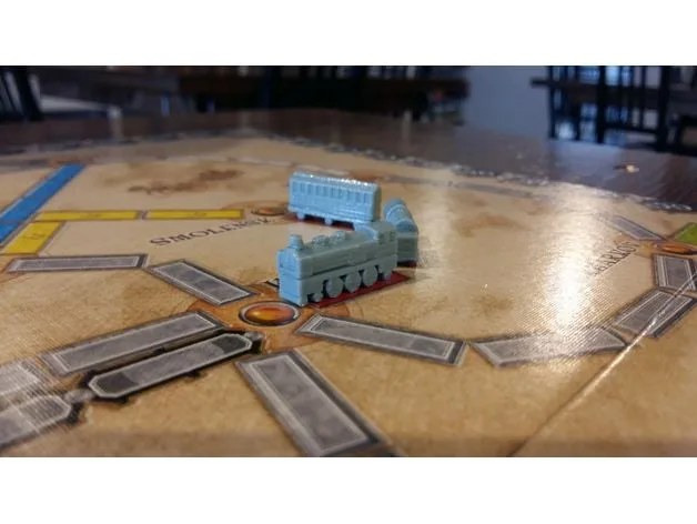 Ticket to Ride custom game pieces