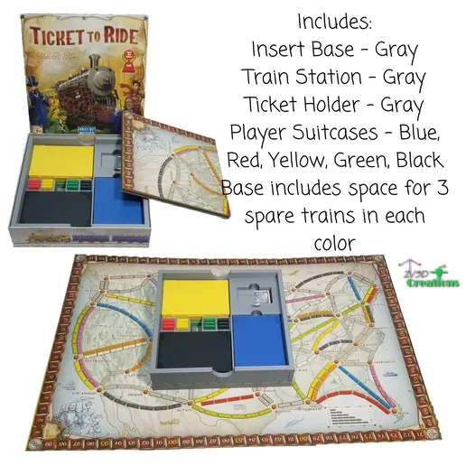 Ticket to Ride Box Insert