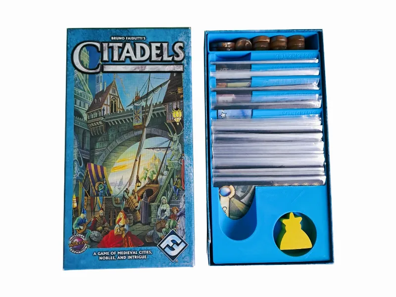 Citadels board game insert, expansion included