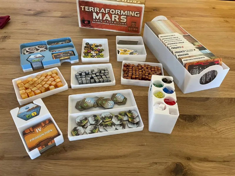 Insert / Organizer For Terraforming Mars: Ares Expedition + All Expansions (Collectors/Retail Edition)