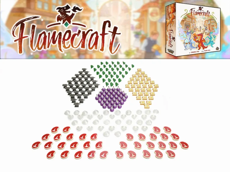 Flamecraft - food tokens, resources