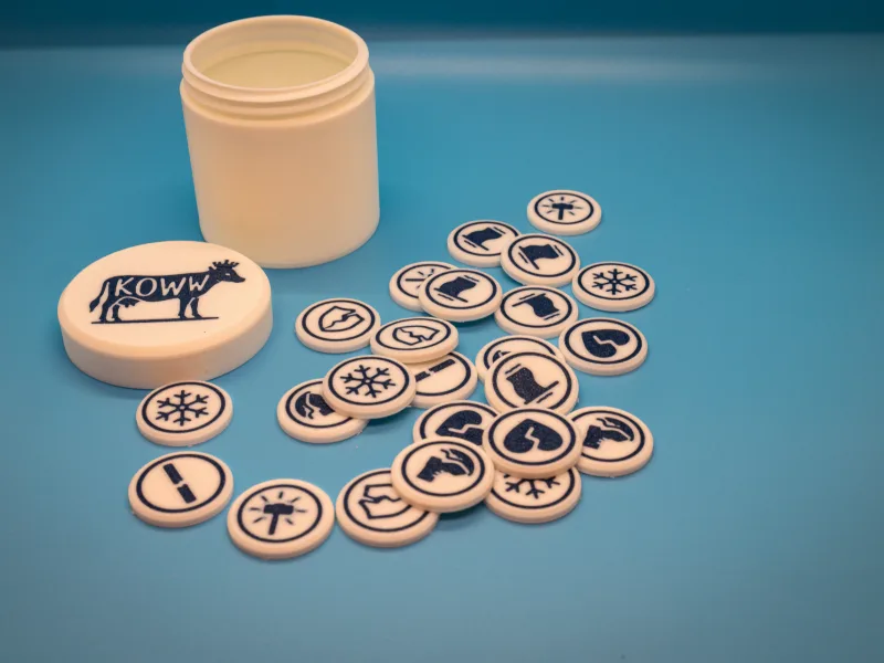 Kings of War Status Token Set + Carrying Case