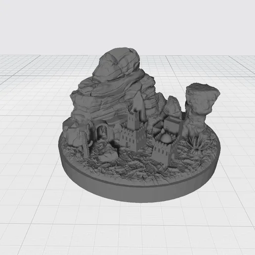 Small desert village detailed miniature compatible with War of the Ring board game