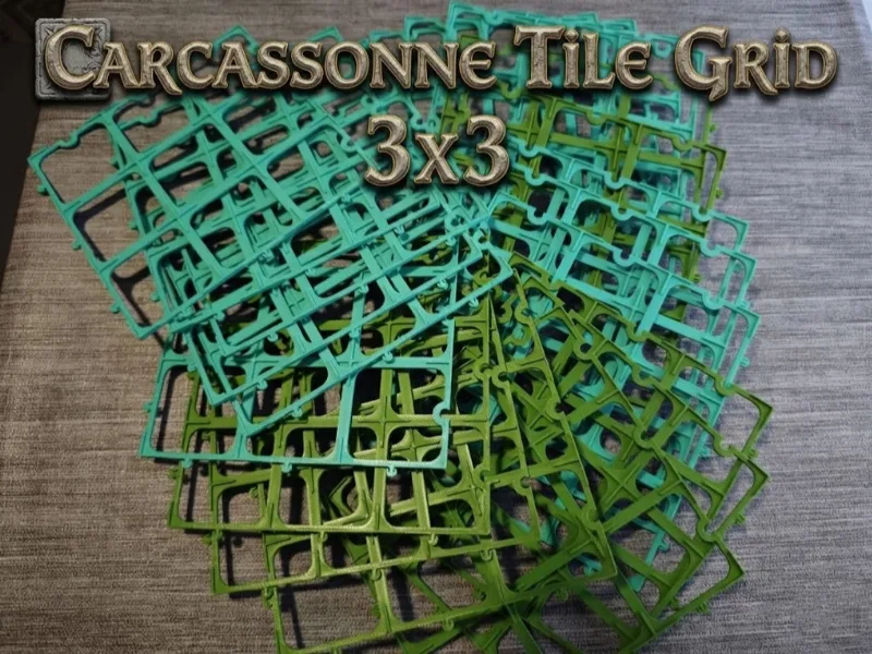 Carcassonne 3x3 Grid. lightweight and resistant
