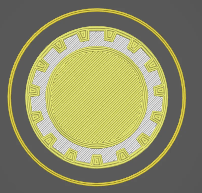 Blank poker chip