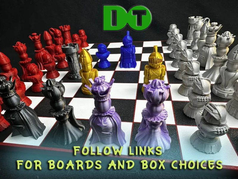 DoIt magnetic chess pieces (sized for 15" board)