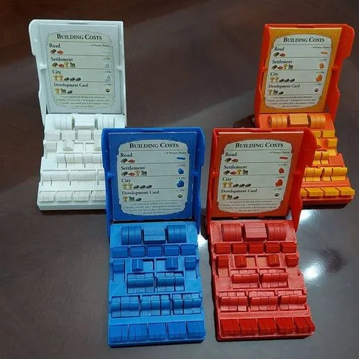 Player Tray for Catan base, Seafarers, and Cities and Knights with Lid
