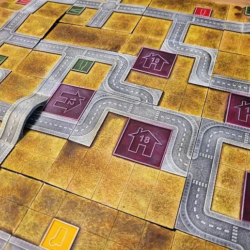 Unofficial tile set upgrade compatible with Food Chain Magnate (+organizer)
