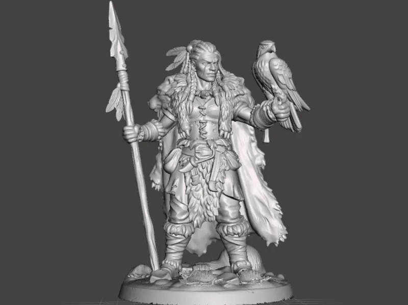 D&D Female Beastmaster