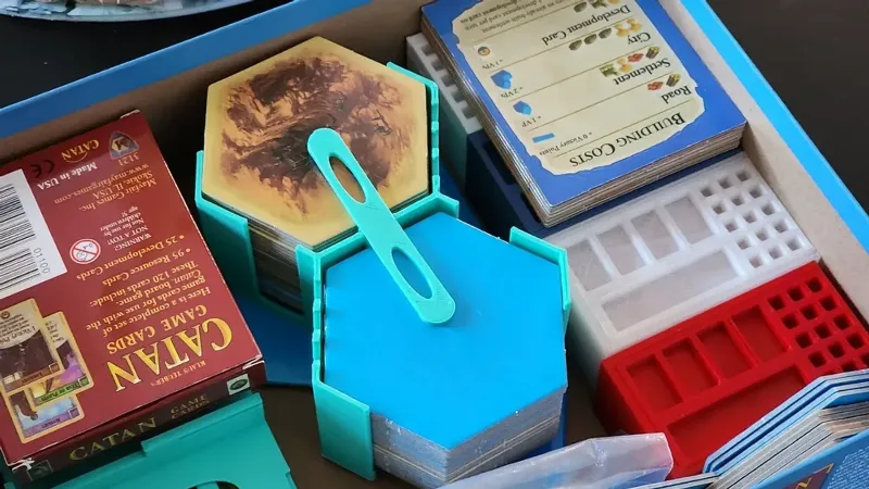 Catan + Seafarers Hexes Storage (51 Tiles)
