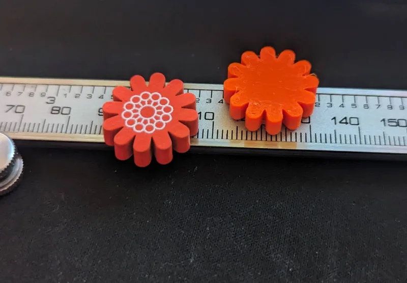 Replacement Lacuna Red-Orange Flower
