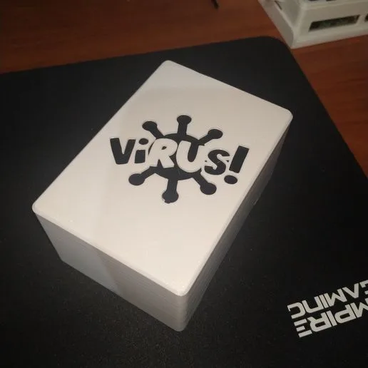 Virus card game box