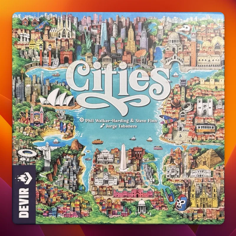 Cities Board Game Insert