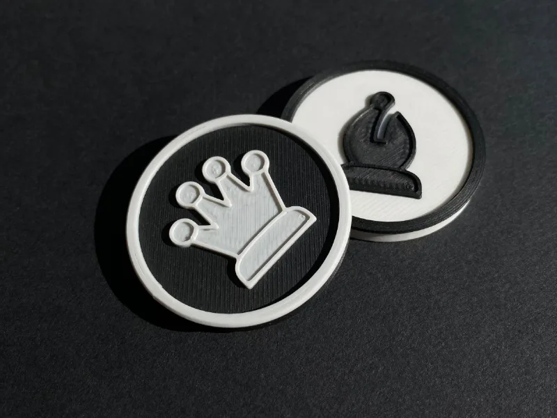 Yet another flat chess piece set (40 mm)