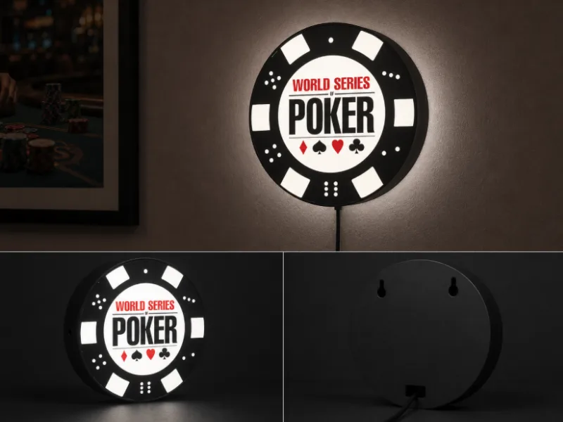WSOP World Series of Poker  LED Light Box | Multi-Color 3D Printable STL