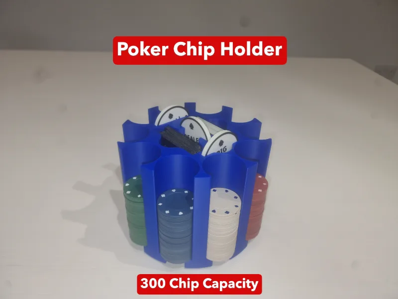 Poker Chip Holder – 300 Chip Capacity
