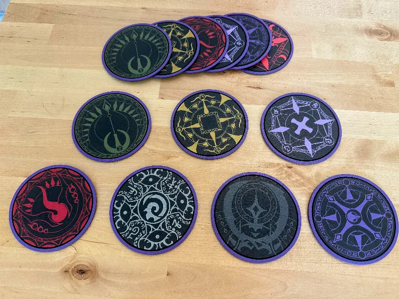 Agemonia - Drink Coasters (heroes and game name)