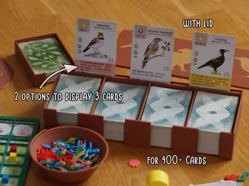 Card Holder 400+ Cards - e.g. Wingspan Birds
