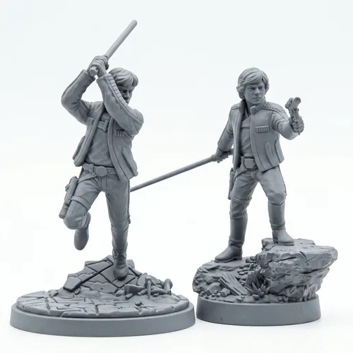 Luke Skywalker Commander Dual Pose - 32mm Star Wars Legion Scale