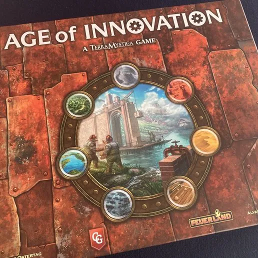 Age of Innovation box organizer vertical-proof board game insert