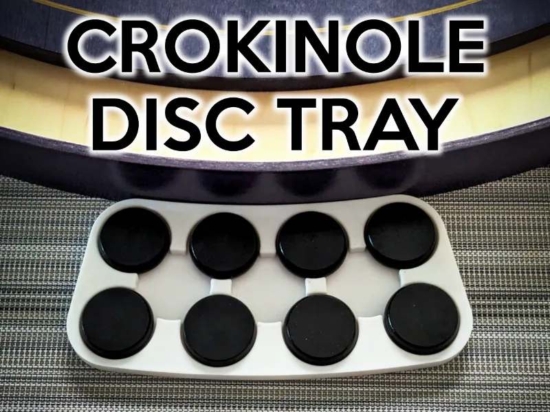 Crokinole Disc Tray (8 or 12 Discs)