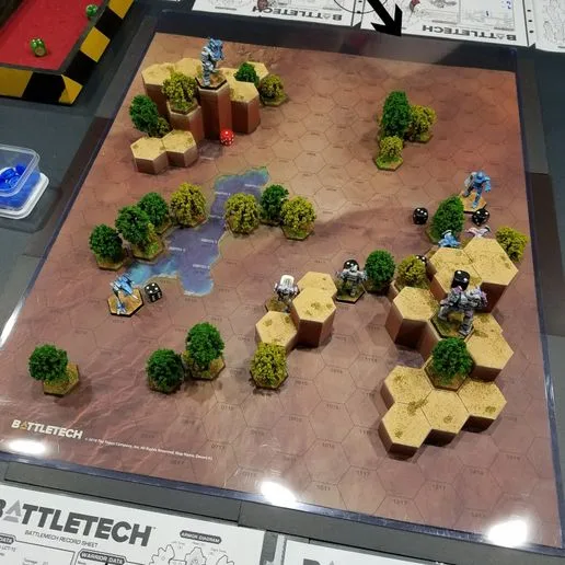 HEXTECH - Hex Hills - Simple Hex Hills (Free) - A Game of Armored Combat Map Pack (Battletech Compatible Hex Hills)