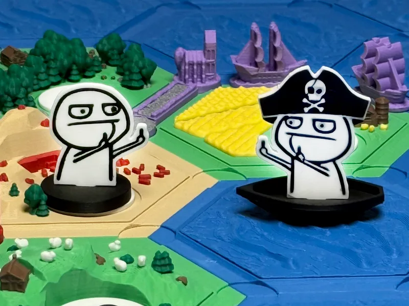 CATAN 3D Robber and Pirate Alternative MEME