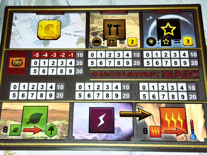 TERRAFORMING MARS - PLAYER BOARDS