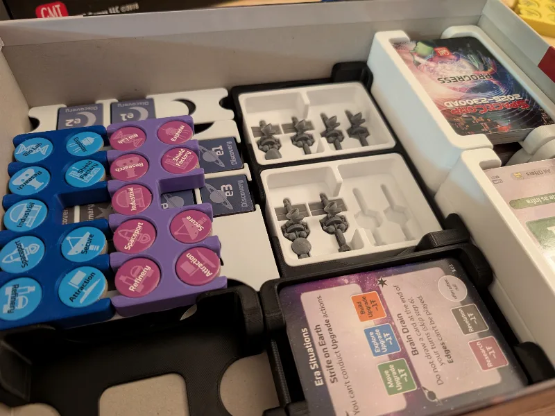 Spacecorp 2025-2300AD Insert and Tokens