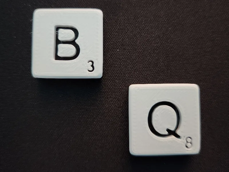 2x2 scrabble letters - French edition