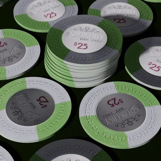 SPEAKEASY 25 - POKER CHIPS - POKER TOKENS