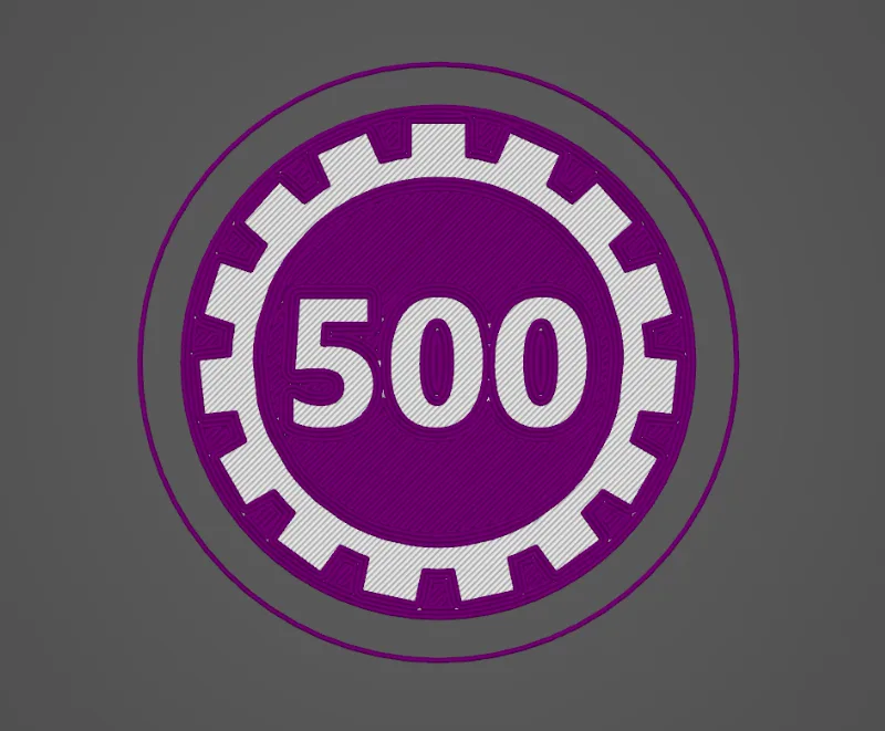 Poker chip 500