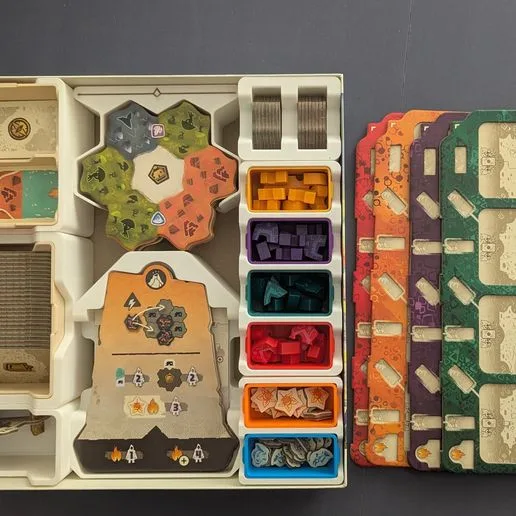 🏯 Dewan Game Organizer Insert — 3D Printable STL Files