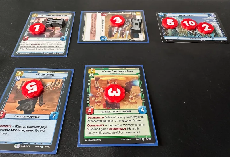 Double-sided damage tokens - Star Wars: Unlimited