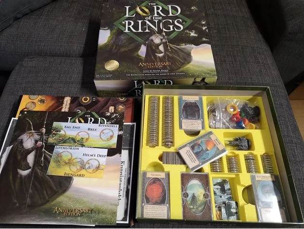 Lord of the Rings Board Game Anniversary insert